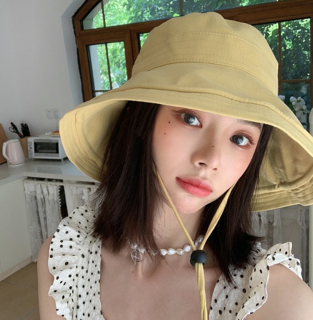 小清新大帽沿防曬百搭漁夫帽帽子4色