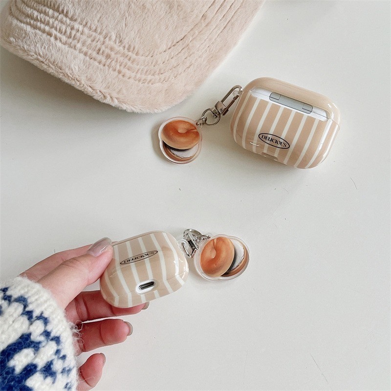 條紋蘋果無線藍芽耳機保護套airpods12/3代/ pro2代/4代