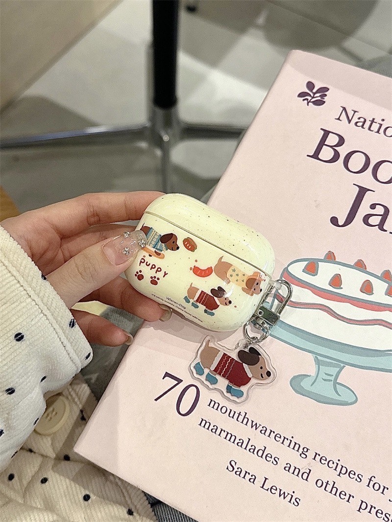 可愛狗狗蘋果無線藍芽耳機保護套airpods12/3代