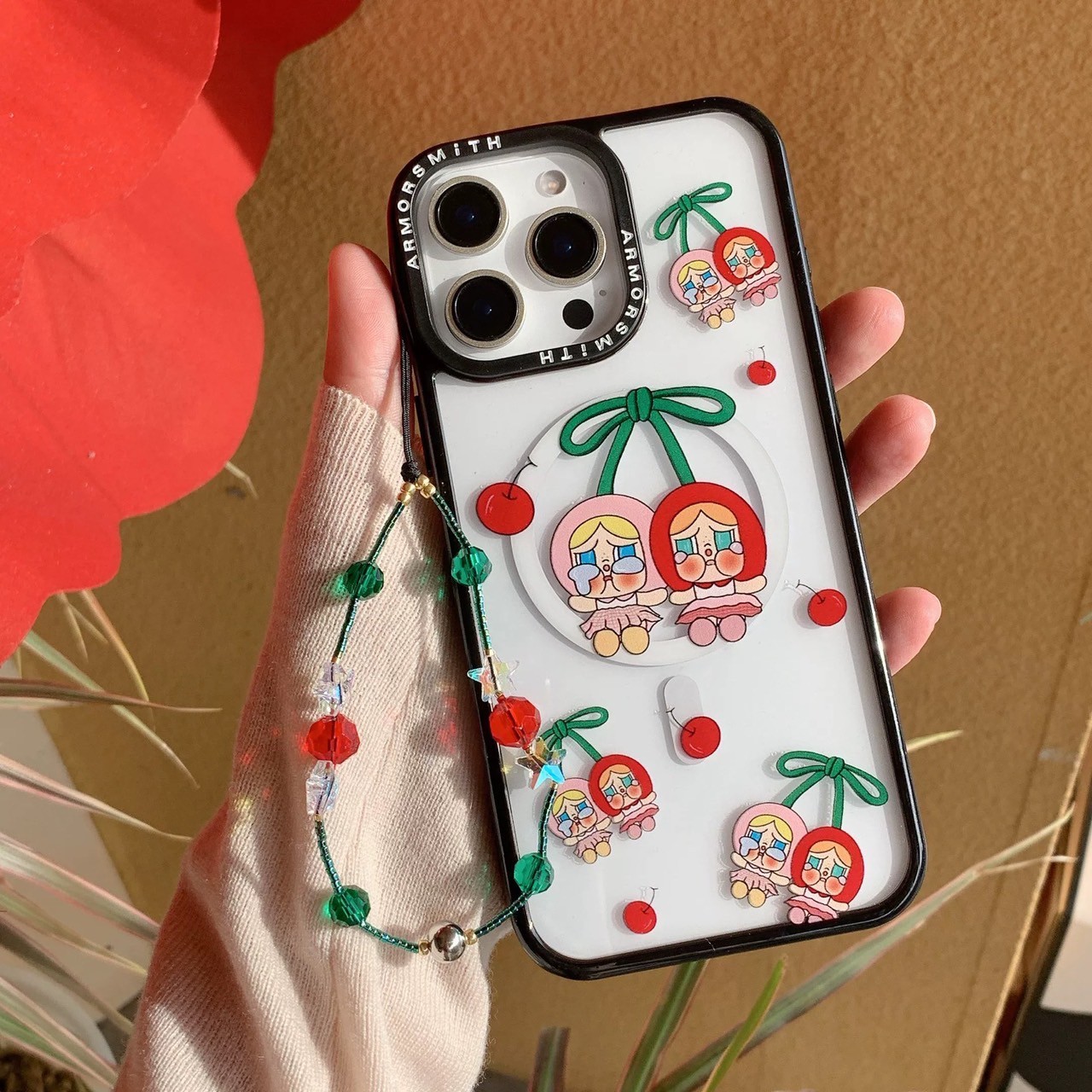 ♦︎快閃商品♦︎可愛磁吸支架全包手機殼(支架加購)IPHONE11/12/13/14/15/16