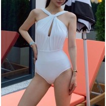 性感掛脖美背連身比基尼泳裝3色