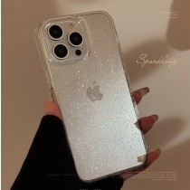 透明細閃粉全包手機殼3色IPHONE11/12/13/14/15/16