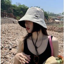 ★限時優惠~7/14★雙面雙色大帽簷透氣防曬漁夫帽帽子4色(贈防風繩)