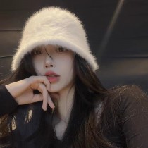 ★限時優惠~1/8★兔毛系女孩~美翻水桶帽 氣質溫柔漁夫帽6色