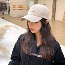 【熱銷】清新簡約刺繡字母鴨舌帽老帽4色