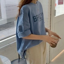 【超值優惠任選兩件$398】百搭寬鬆字母短袖上衣3色