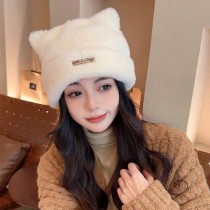 ★限時優惠~1/8★可愛貓耳朵貂毛鋼標堆堆帽帽子3色
