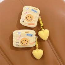 快樂黃色笑臉蘋果無線藍芽耳機保護套airpods12/ pro/3代/ pro2代