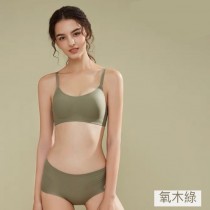 『舒服推薦』兩件更優惠＊U杯超彈力果凍條無痕集中乳膠無鋼圈運動內衣Bra+內褲套裝5色S-XL