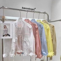 短版冰絲防曬夾克寬鬆長袖外套3色(M-3XL)