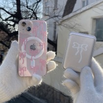 浪漫蝴蝶結磁吸卡包全包手機殼(卡包加購)IPHONE11/12/13/14/15/16