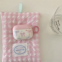 粉色蝴蝶結蘋果無線藍芽耳機保護套airpods12/ pro/3代/ pro2代