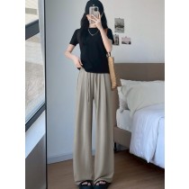 《輕量化空氣褲》夏季激推！穿上瞬間降溫！山本褲冰絲闊腿高腰顯瘦長褲(小個子/常規/加長)